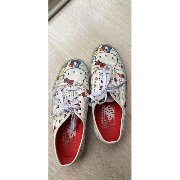 RARE VINTAGE Hello Kitty X Vans Shoe 40th Anniversary Sneakers Size 6.5 Womens - Picture 3 of 9